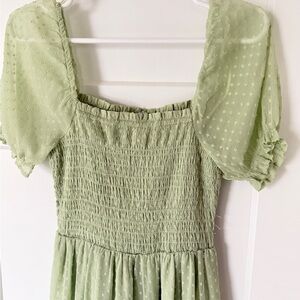 Patrons of Peace Light Green Maxi Dress